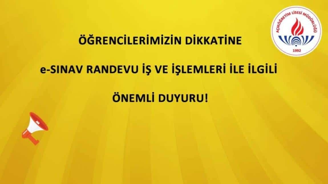 ÖĞRENCİLERİMİZİN DİKKATİNE